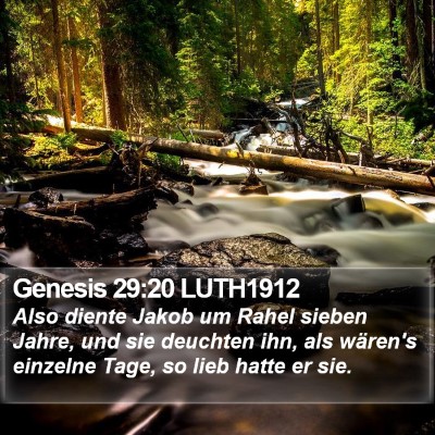 Genesis 29:20 LUTH1912 Bible Verse Image
