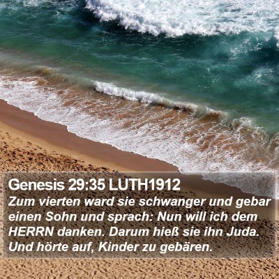 Genesis 29:35 LUTH1912 Bible Verse Image