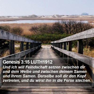 Genesis 3:15 LUTH1912 Bible Verse Image