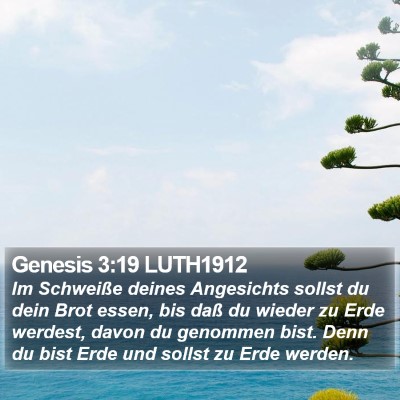 Genesis 3:19 LUTH1912 Bible Verse Image