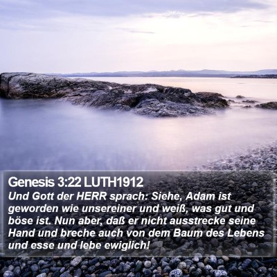 Genesis 3:22 LUTH1912 Bible Verse Image