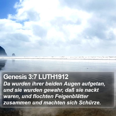 Genesis 3:7 LUTH1912 Bible Verse Image