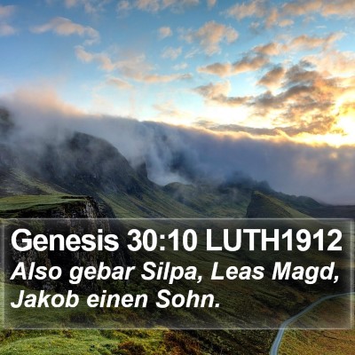 Genesis 30:10 LUTH1912 Bible Verse Image