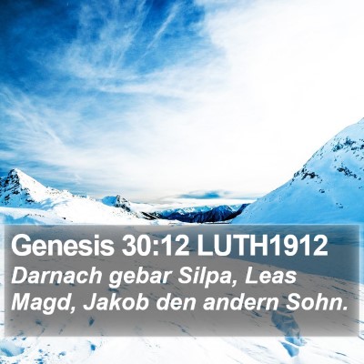 Genesis 30:12 LUTH1912 Bible Verse Image