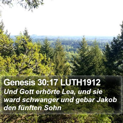 Genesis 30:17 LUTH1912 Bible Verse Image