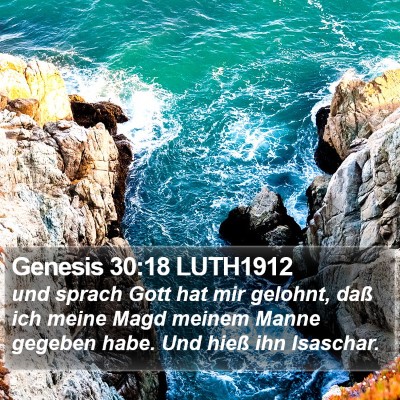 Genesis 30:18 LUTH1912 Bible Verse Image