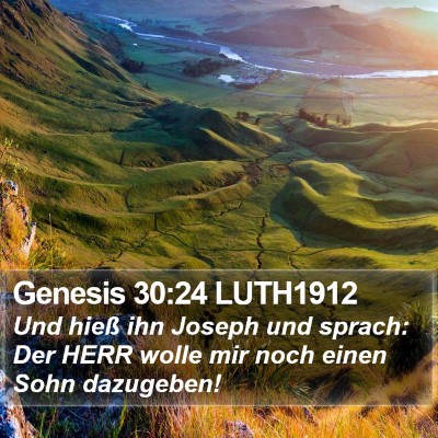 Genesis 30:24 LUTH1912 Bible Verse Image