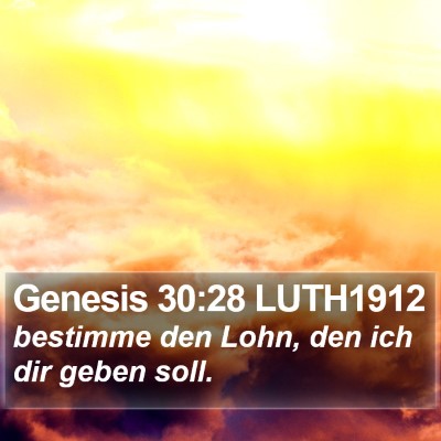 Genesis 30:28 LUTH1912 Bible Verse Image