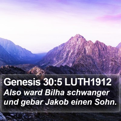 Genesis 30:5 LUTH1912 Bible Verse Image