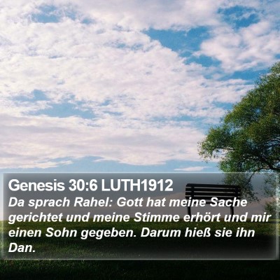 Genesis 30:6 LUTH1912 Bible Verse Image