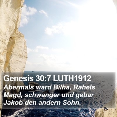 Genesis 30:7 LUTH1912 Bible Verse Image
