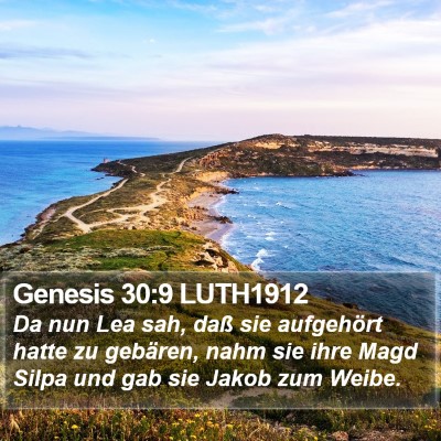 Genesis 30:9 LUTH1912 Bible Verse Image
