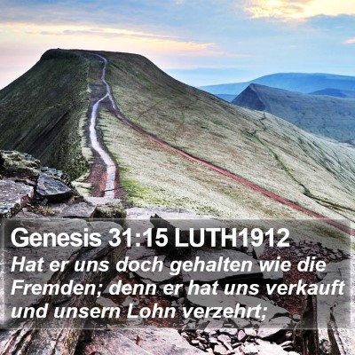 Genesis 31:15 LUTH1912 Bible Verse Image