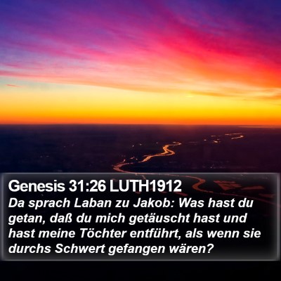 Genesis 31:26 LUTH1912 Bible Verse Image