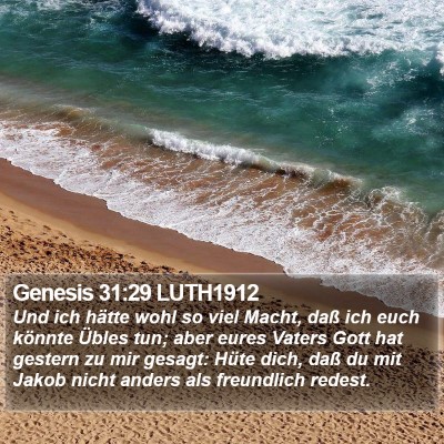 Genesis 31:29 LUTH1912 Bible Verse Image