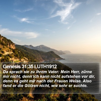 Genesis 31:35 LUTH1912 Bible Verse Image