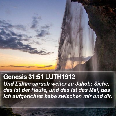Genesis 31:51 LUTH1912 Bible Verse Image