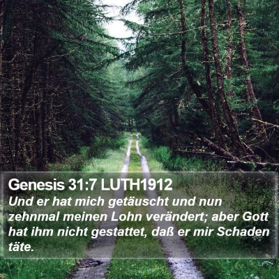 Genesis 31:7 LUTH1912 Bible Verse Image