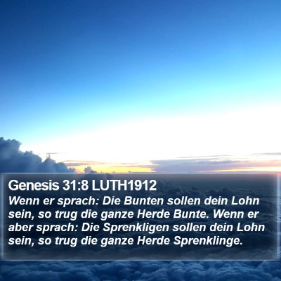 Genesis 31:8 LUTH1912 Bible Verse Image