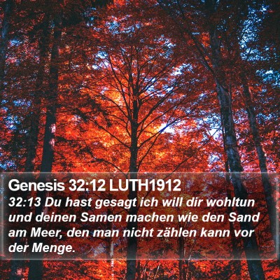 Genesis 32:12 LUTH1912 Bible Verse Image
