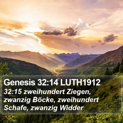 Genesis 32:14 LUTH1912 Bible Verse Image