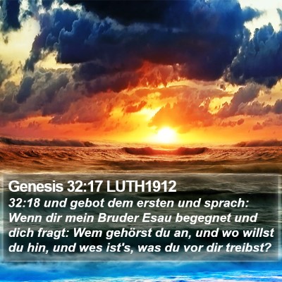 Genesis 32:17 LUTH1912 Bible Verse Image