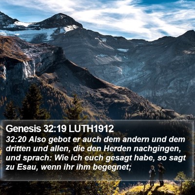 Genesis 32:19 LUTH1912 Bible Verse Image
