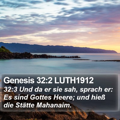 Genesis 32:2 LUTH1912 Bible Verse Image