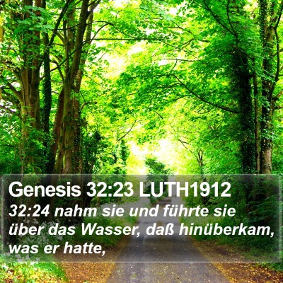 Genesis 32:23 LUTH1912 Bible Verse Image