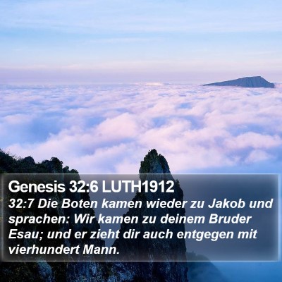 Genesis 32:6 LUTH1912 Bible Verse Image