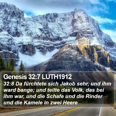 Genesis 32:7 LUTH1912 Bible Verse Image