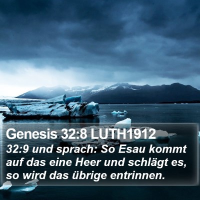 Genesis 32:8 LUTH1912 Bible Verse Image