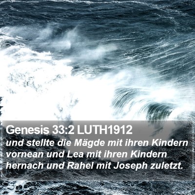 Genesis 33:2 LUTH1912 Bible Verse Image