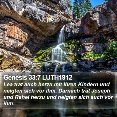 Genesis 33:7 LUTH1912 Bible Verse Image
