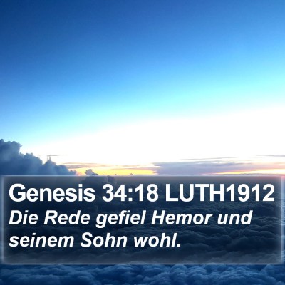 Genesis 34:18 LUTH1912 Bible Verse Image