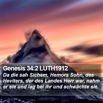 Genesis 34:2 LUTH1912 Bible Verse Image
