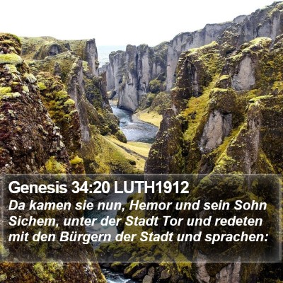 Genesis 34:20 LUTH1912 Bible Verse Image