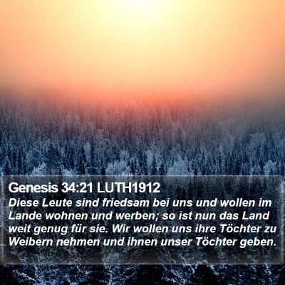 Genesis 34:21 LUTH1912 Bible Verse Image