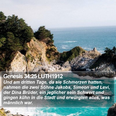Genesis 34:25 LUTH1912 Bible Verse Image