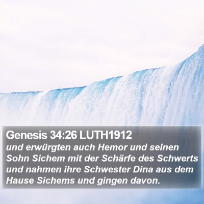 Genesis 34:26 LUTH1912 Bible Verse Image