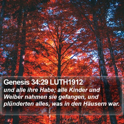 Genesis 34:29 LUTH1912 Bible Verse Image