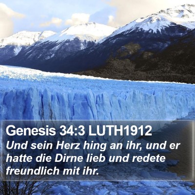 Genesis 34:3 LUTH1912 Bible Verse Image