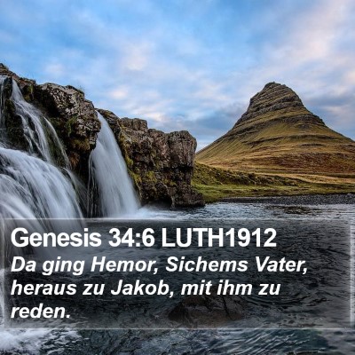 Genesis 34:6 LUTH1912 Bible Verse Image