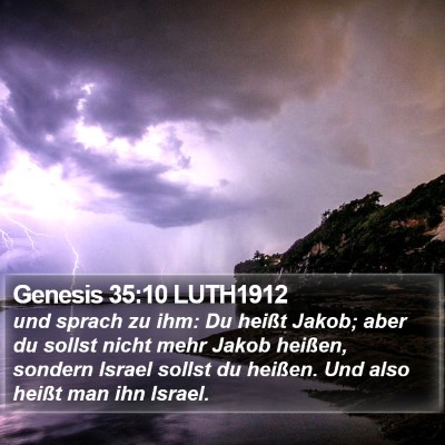 Genesis 35:10 LUTH1912 Bible Verse Image