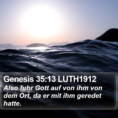 Genesis 35:13 LUTH1912 Bible Verse Image