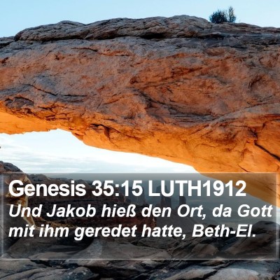 Genesis 35:15 LUTH1912 Bible Verse Image