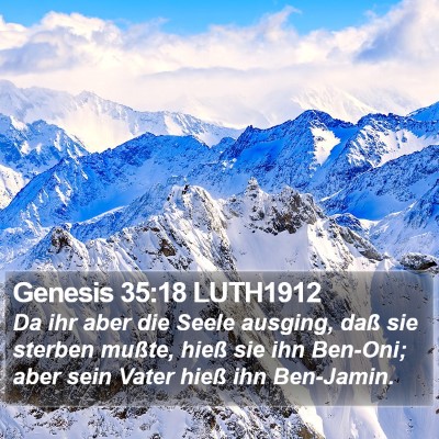 Genesis 35:18 LUTH1912 Bible Verse Image