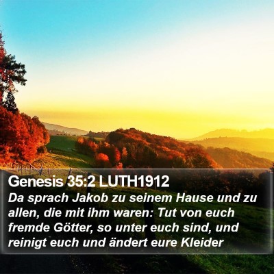 Genesis 35:2 LUTH1912 Bible Verse Image