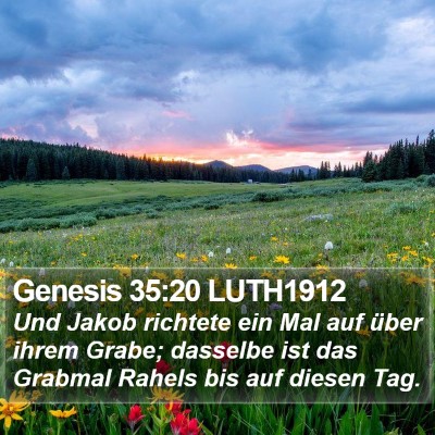Genesis 35:20 LUTH1912 Bible Verse Image