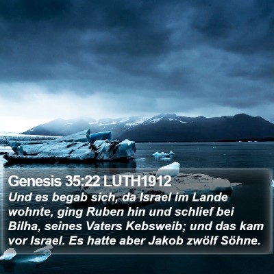 Genesis 35:22 LUTH1912 Bible Verse Image